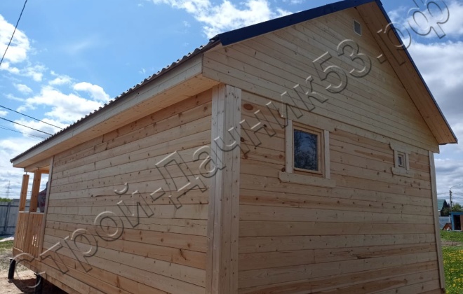 4 Брусовая баня Б-37, 4.5х10м, 45М², Московская область, Солнечногорский район, деревня Соколово (5)